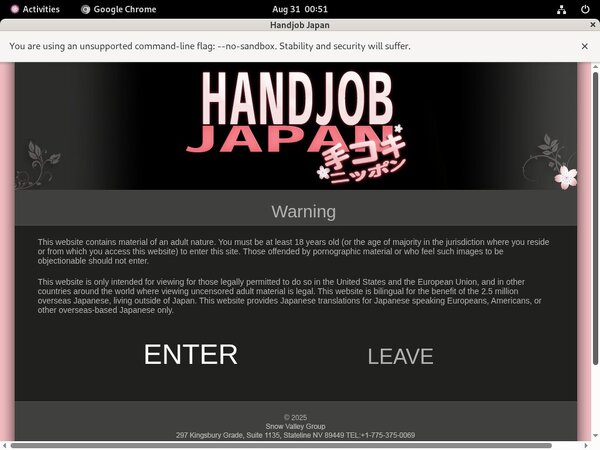 Account On Handjob Japan