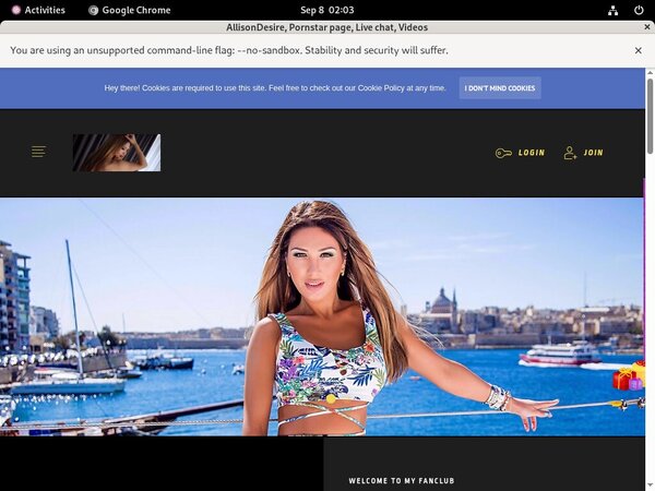 Allisondesire.modelcentro.com Special Offer