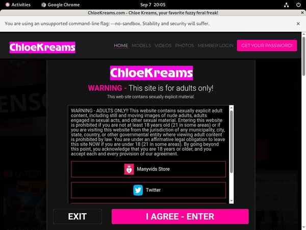 Chloe Kreams Membership Account Chloe Kreams Membership Account