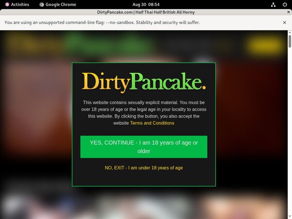Dirtypancake.com Password