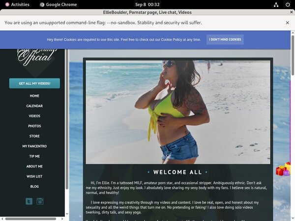 EllieBoulder Paysite Passwords