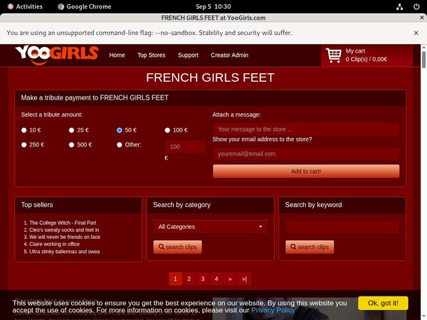 FRENCHGIRLSFEET Premium Membership