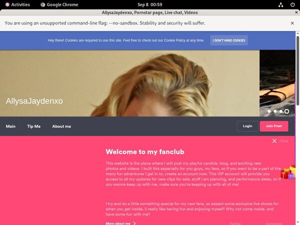 Free Allysajaydenxo.modelcentro.com Login And Pass