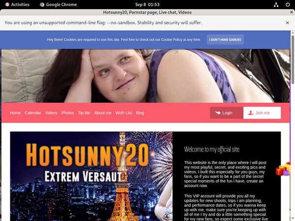 Free Hotsunny20 Username
