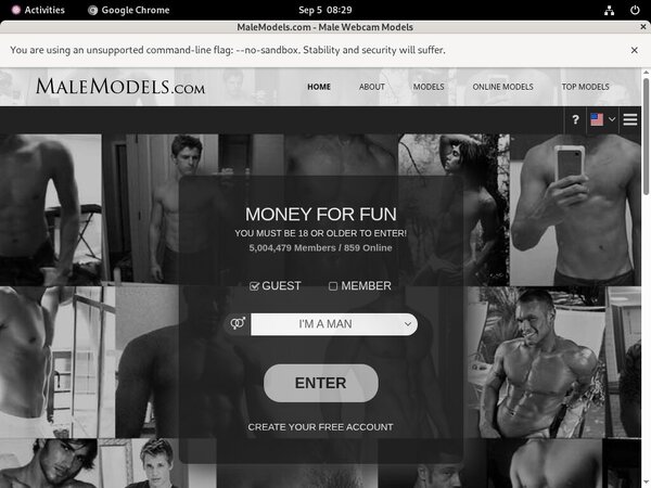 Free Male Models Premium Accounts