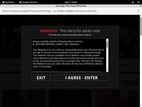 Free Pass For Sinnsagexxx.com