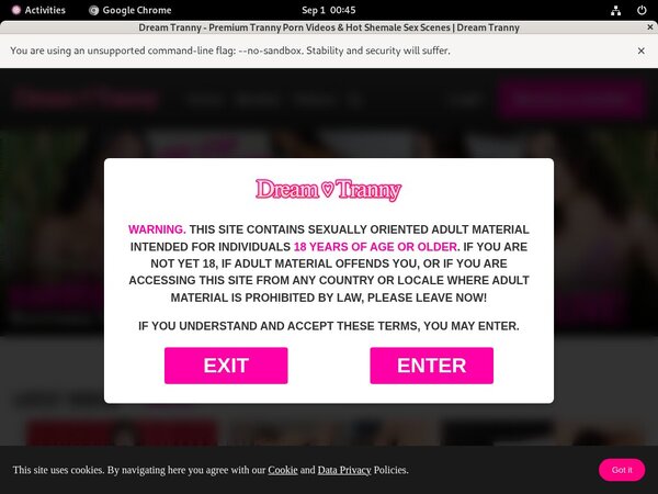 Free Premium Accounts For Dreamtranny.com