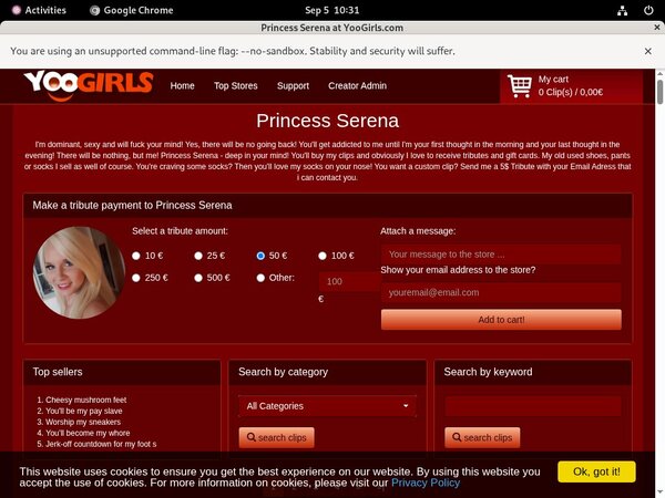 Joining Princess Serena