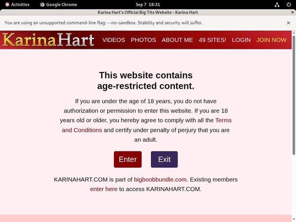 Karinahart.com Wnu.com Page