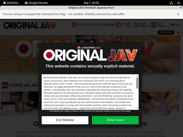 Original JAV With No Card