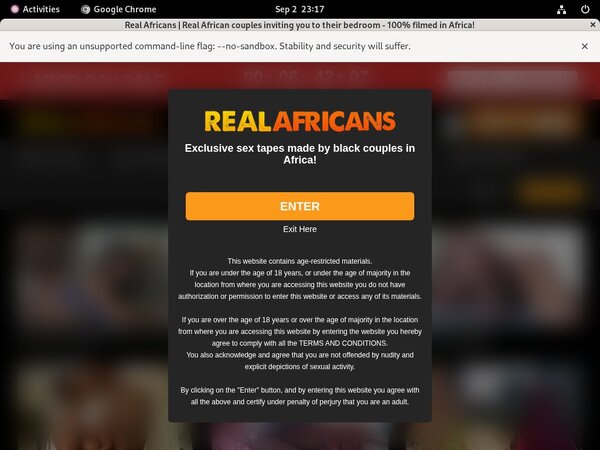 Realafricans.com Vendo Page