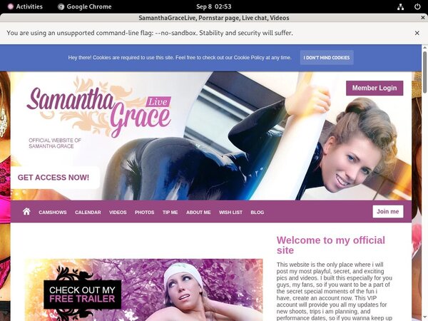 Samanthagracelive.modelcentro.com Get An Account Samanthagracelive.modelcentro.com Get An Account