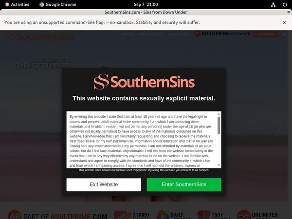 Southern Sins Without Card