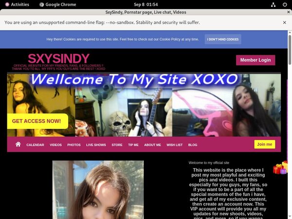 SxySindy With No Credit Card