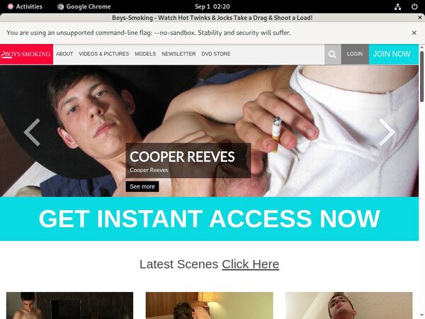 Working Boys Smoking Account