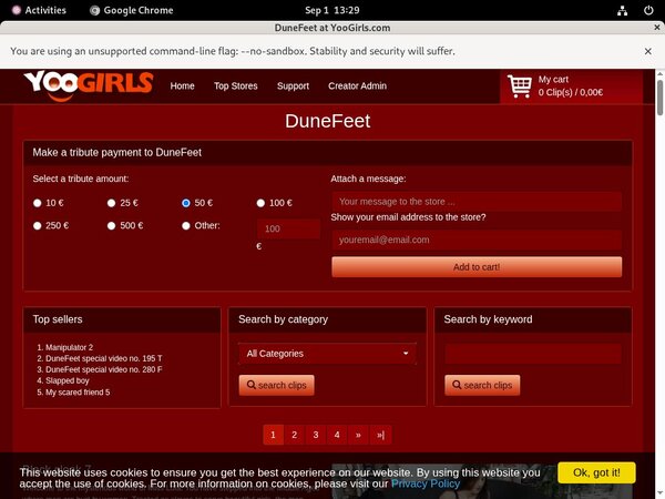 Yoogirls.com Using Paypal